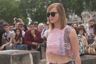 Jennifer Lawrence and Gemma Arterton attend Dior show in Paris