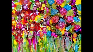 (762)    2 FUN ALCOHOL INK PIECES in 7 Minutes  with Sandra Lett 093021