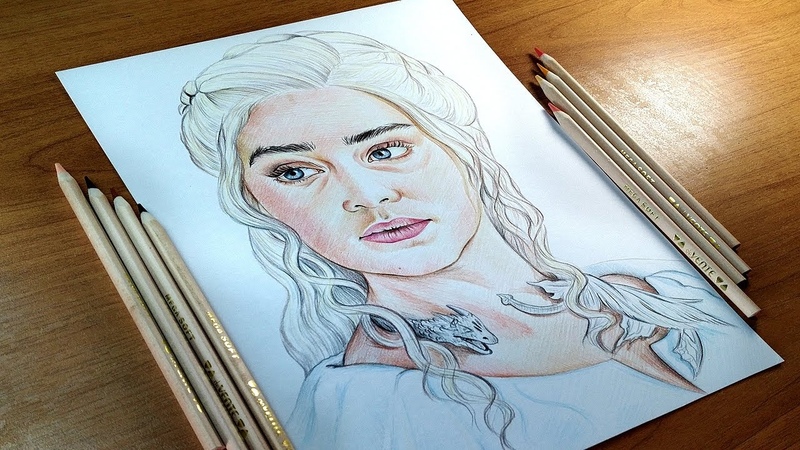 Drawing Daenerys Targaryen ( Game of Thrones) Emilia