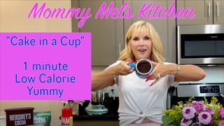 Make a cup cake in 1 minute with Melissa - Mommy Mel.