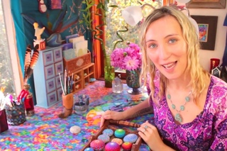 Behind the scenes with Elspeth McLean- the process and journey of creating a Mandala Stone
