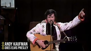Andy Kaufman Does Elvis Presley