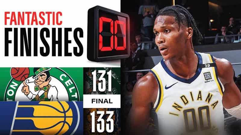 Final 5:24 WILD ENDING Celtics at Pacers, January 8,
