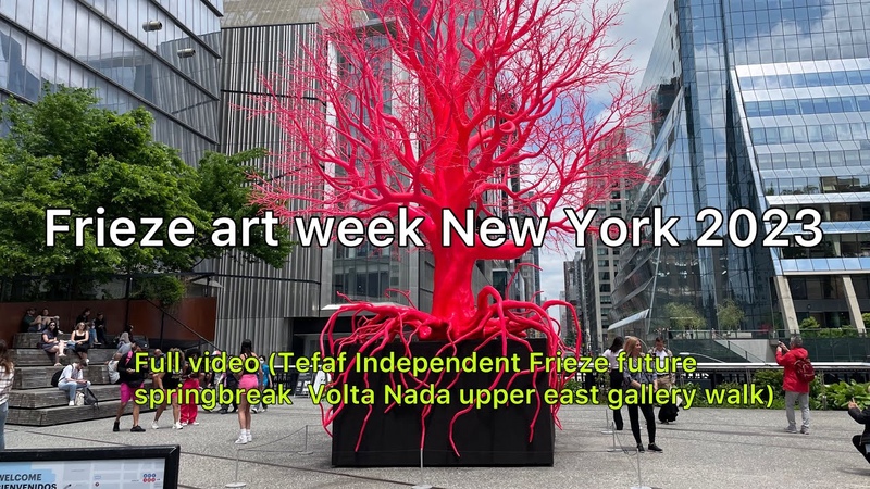 New York Frieze art week 2023 full video( TEFAF, Nada, Volta, future, Independent, and so on)