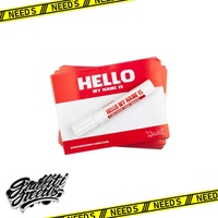 Набор 100 красных стикеров Montana + черный маркер 4мм