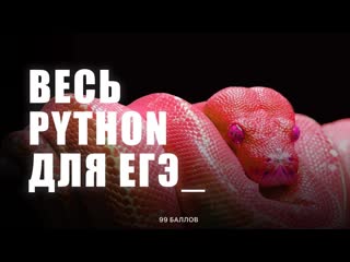 Весь PYTHON для ЕГЭ 2 | КЕГЭ и ЕГЭ по информатике 2025 | КУРС по Python