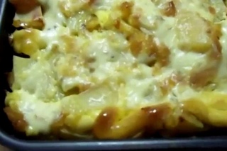 Мясо по французски с картошкой из фарша и грибами. Жаркое с мясом