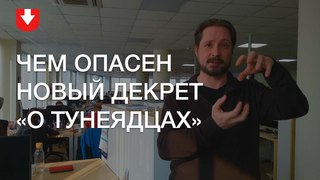 Чалый по-быстрому: В чем опасность нового декрета «о тунеядцах»