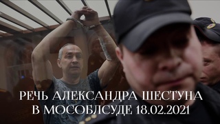 Речь Александра Шестуна в Мособлсуде