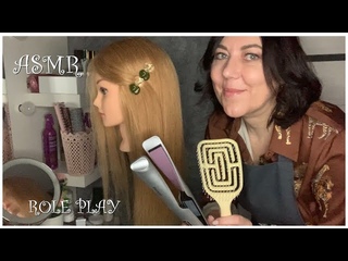 ASMR(Sub) РОЛЕВАЯ ИГРА РАСЧЕСЫВАНИЕ ВЫПРЯМЛЕНИЕ ВОЛОС МАССАЖ +ЗВУКИ БРАСЛЕТОВ/1000% МУРАШКИ ТРИГГЕРЫ