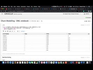 SQL and PL/SQL based Machine Learning in Oracle Autonomous Database