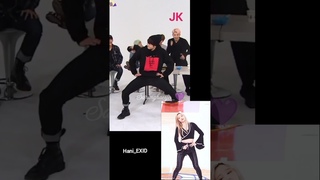 When Jk did Girl’s group dance😍🙈🤭..JK Vs Hani