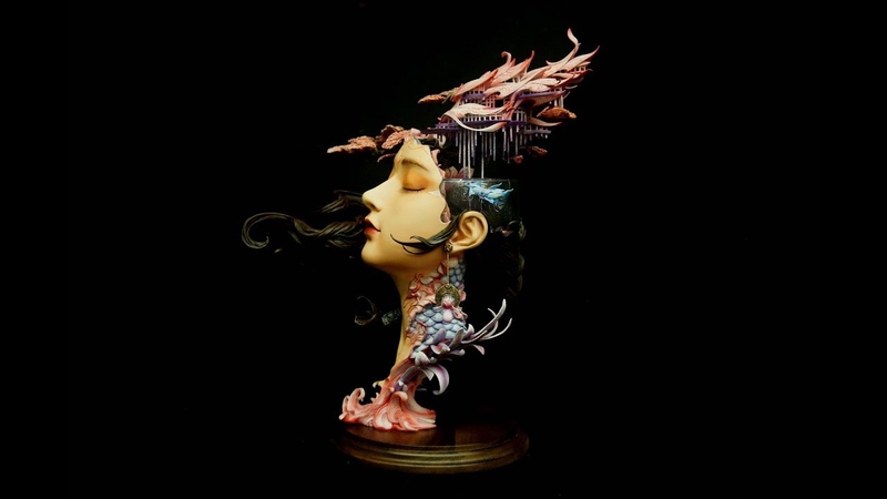 Peach Blossom Island Art Statue 春芒
