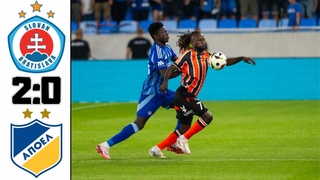 SLOVAN BRATISLAVA VS APOEL FC  LIGY MAJSTROV 2024