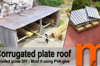Tutorial - Molding roof of white glue