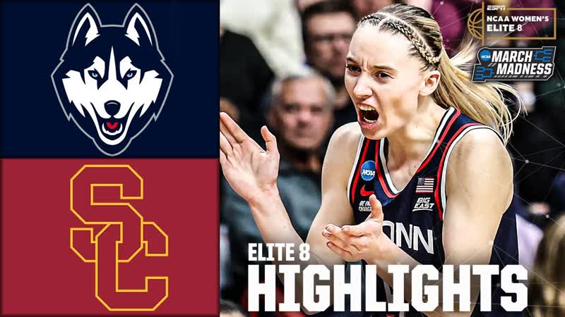 Elite 8: UConn Huskies vs. USC Trojans, Womens NCAA Tournament, Full Game