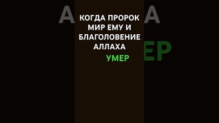 КОГДА ПРОРОК ДА БЛАГОСЛОВИТ ЕГО АЛЛАХ И ПРИВЕТСТВУЕТ УМЕР | #quran #islam #религия