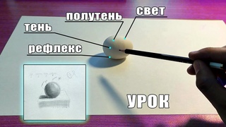 СВЕТ, ПОЛУТЕНЬ, ТЕНЬ и РЕФЛЕКС - Что это такое (СВЕТОТЕНЬ В РИСУНКЕ)
