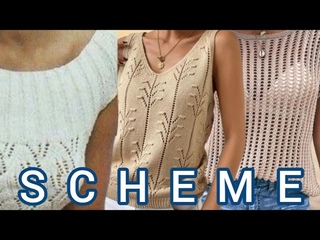 Три шакарныхтопа на лето вяжем спицами. We knit three cool tops for the summer.