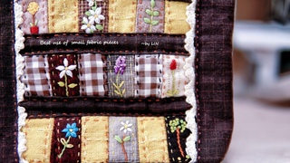 Best use of small fabric pieces ~Recycling Fabric Scraps🌸 part 2【碎布利用】Hand Sewn / 全手缝 / 余り布で布テープ