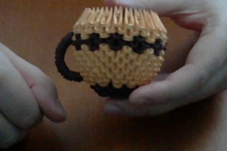 How to make 3D origami coffee cup