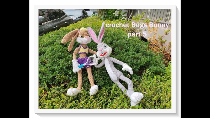 코바늘amigurumi bugs bunny runes tunes, tail, 벅스토끼 part