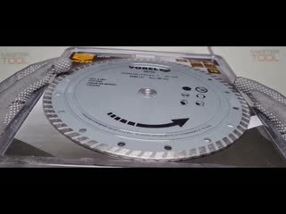 Отрезной алмазный диск TURBO 230 мм VOREL 08755