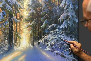 Winter's tale Acrylic. Artist - Viktor Yushkevich.