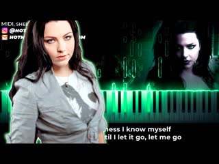 Evanescence - Lithium piano karaoke instrumental cover
