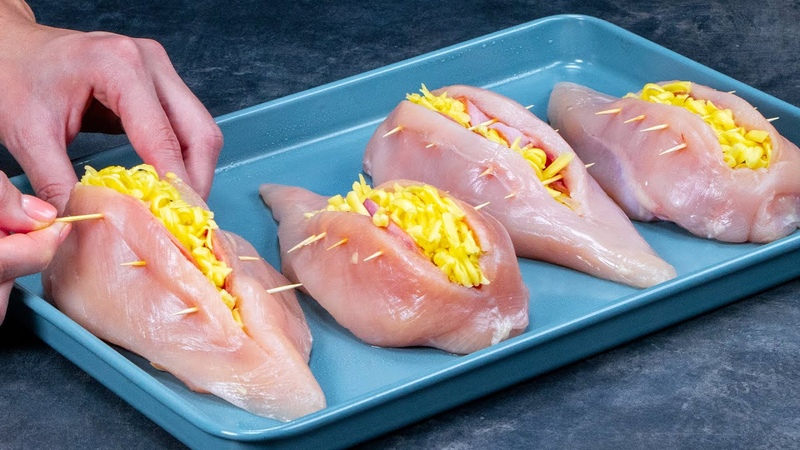 Impress your guests with the common chicken breast A bomb