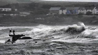 Voyager’s rough weather sea trials in Storm Kathleen.