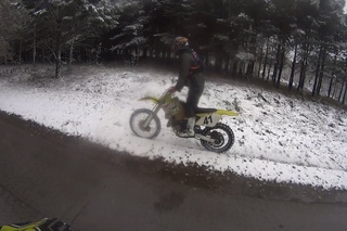 Enduro at First Snow | Honda XR250