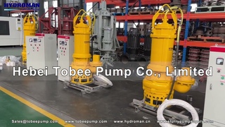 Hydroman Electric Slurry Submersible Sand Pump with Agitators.