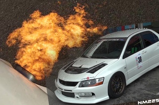 500HP Lancer EVO 9 Tanabe Exhaust OnBoard and Flames!