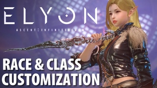 Elyon Playable Classes and Races Female Elf Character Customization