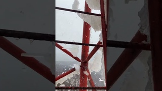 Обледенение шторм 5 балов.. терпим бедствие. Работа на высоте