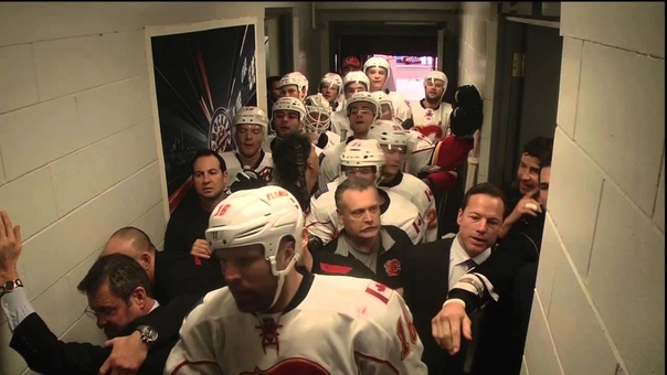 Tortorella in a Fight in the Flames Hallway Jan 18th 2014 (