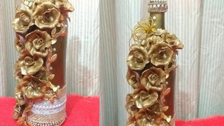 Garrafa dourada caminho das flores!