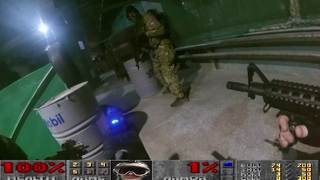 Страйкбольный геймплей с трассерной насадкой. Airsoft gameplay with tracer unit
