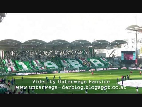 Rapid Sturm 25 Jahre Choreographie Ultras