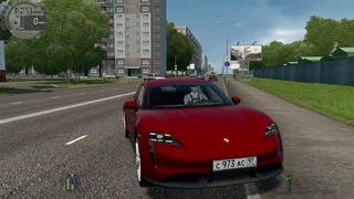 City Car Driving-ШАШКИ,НА СКОРОСТИ,ЗА 200 КМ/Ч,ТАЧКА БОМБА,Porsche Taycan TURBO-5.