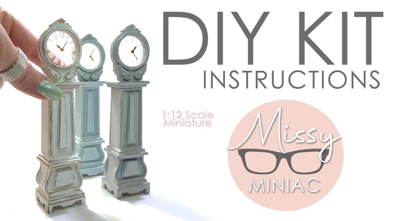 HOW TO MAKE this Adorable French Farmhouse Clock 1:12 Scale Modern Farmhouse
