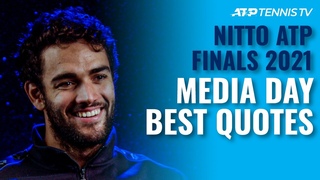 Djokovic & Medvedev's Rivalry Berrettini At Home | Best Quotes at Nitto ATP Finals 2021 Media Day