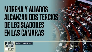 #PuntosYComas  Morena y aliados alcanzan dos tercios de legisladores en las Cmaras