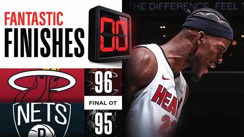 Final 2:02 WILD ENDING Heat vs Nets , January 15,