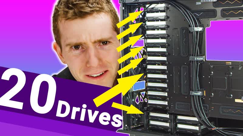 320 TERABYTES in a normal case The DIY 4k editing