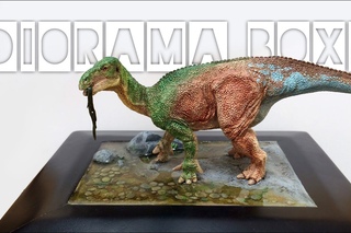 How to make a Diorama Box, Realistic Water & Painting! [Dinosaur & Resin]