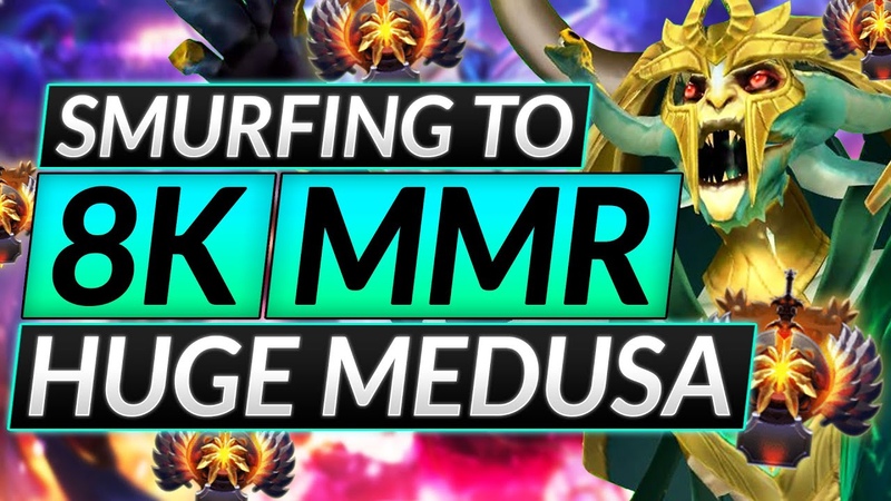 SMURFING AT 8 K MMR SOMEBODY STOP THIS MEDUSA Pro Tips ANALysis Dota 2