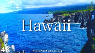 Hawaii 4K UHD - Scenic Relaxation Film & Piano Music - Ambient Sounds