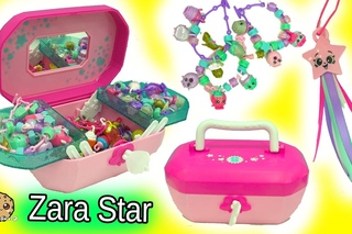 Shopkins Jewelry Box 18 Exclusive Shopkins Charms + Season 6 Zara Star + Crystal Surprise